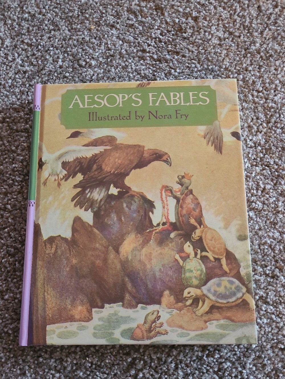 Aesops Fables illustrated by Nora Fry Book Longmeadow Press HC 1988 1st Edition